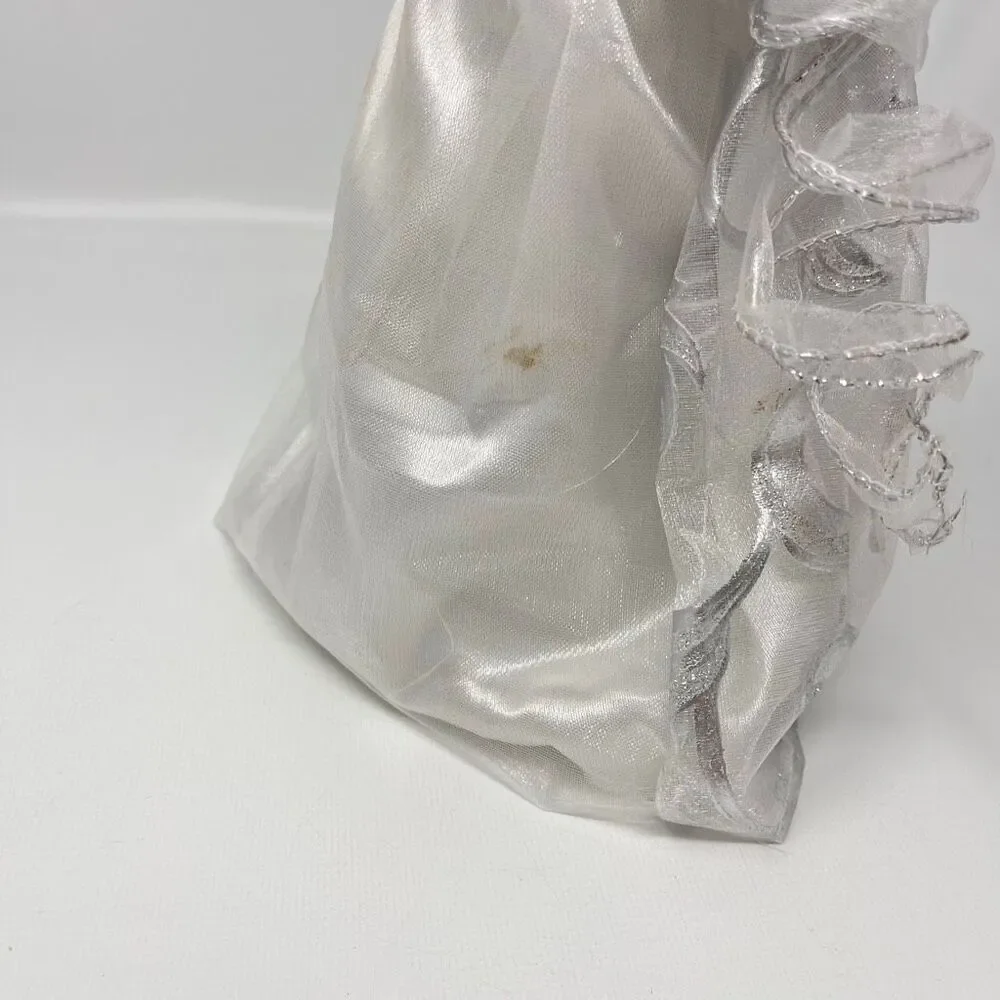 Ashland Christmas Lighted Corded Angel Tree Topper White Silver Decoration